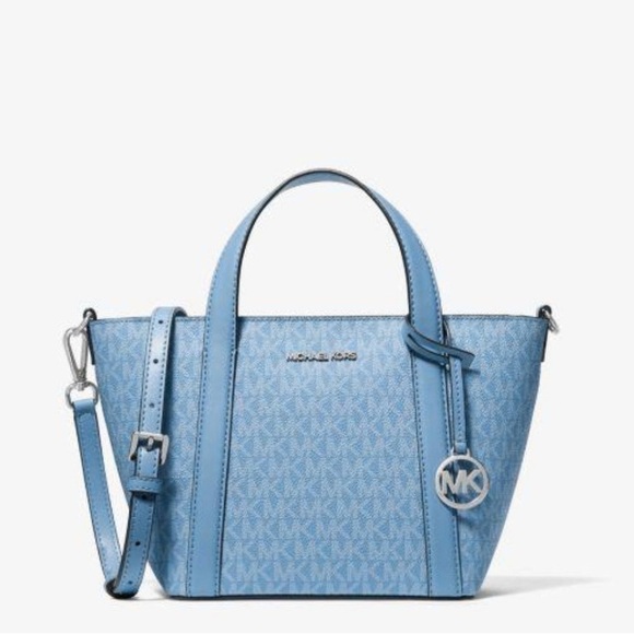Michael Kors Handbags - Michael Kors Small Pratt Tote in Pacific Blue – Brand New With Tags
